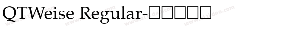 QTWeise Regular字体转换